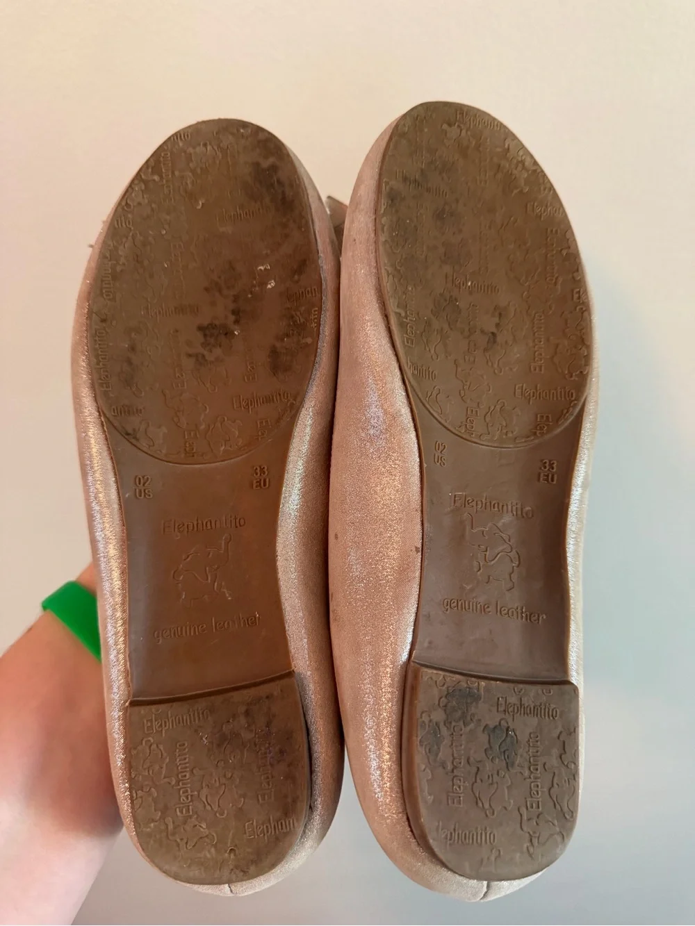 Elephanitto Shimmer Ballet Flats
